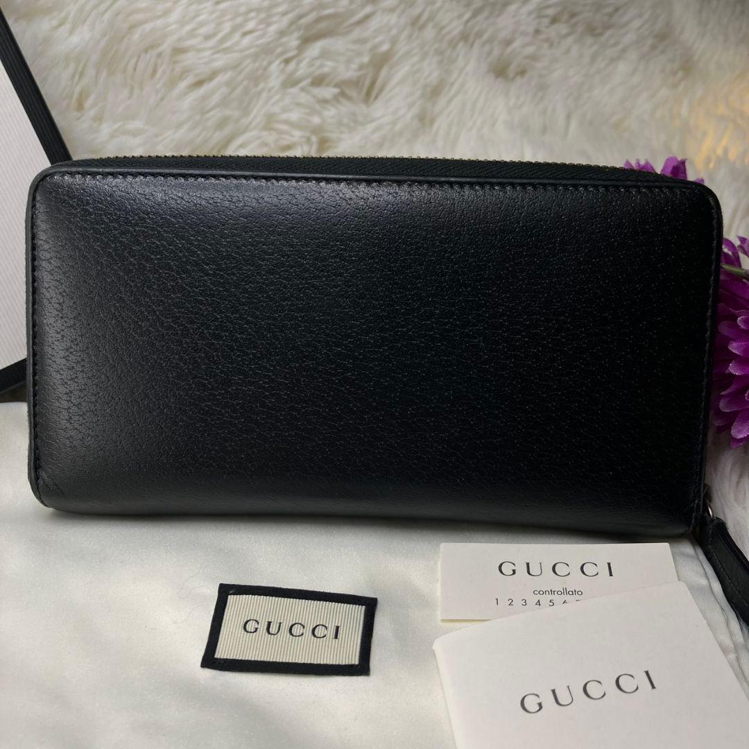GUCCI グッチ アニマリエ ビー蜂 ハチ ラウンドファスナー長財布美品