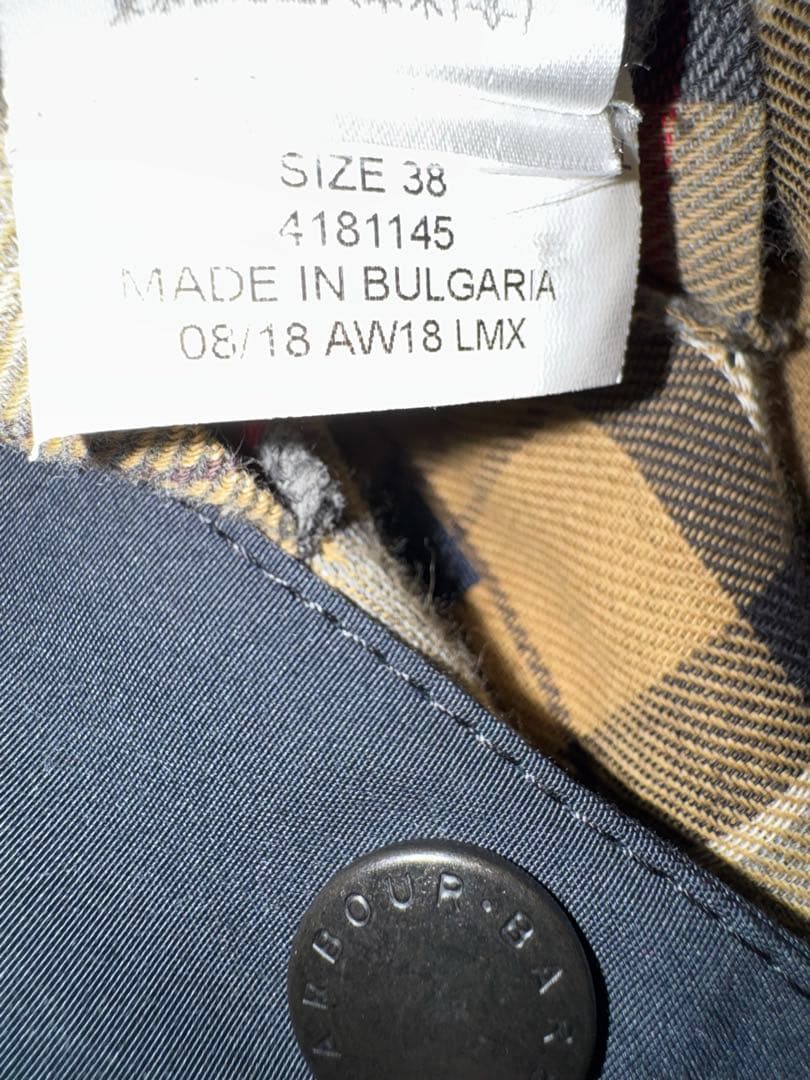 Barbour BEDALE SL ビデイル 38 ネイビー ノンワックス