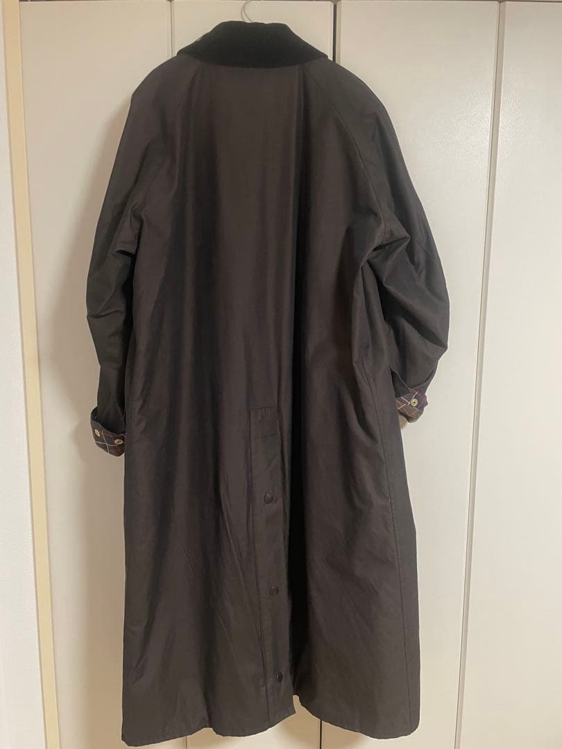 最終値下げバブアー JS別注 BURGHLEY オーバーサイズ ロング 黒 38