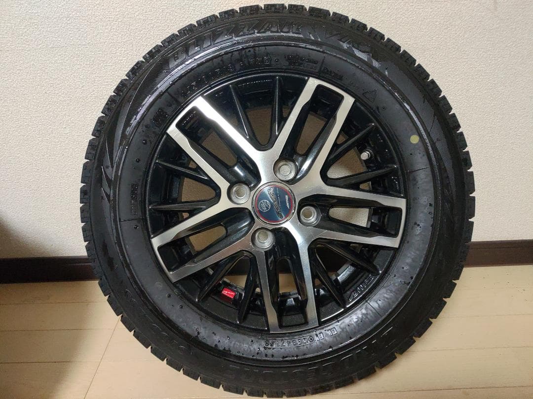 社外13インチアルミホイール/ブリザック VRX 145/80/13 2019y