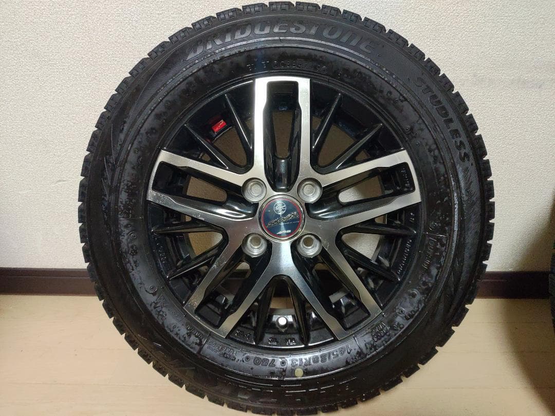 社外13インチアルミホイール/ブリザック VRX 145/80/13 2019y