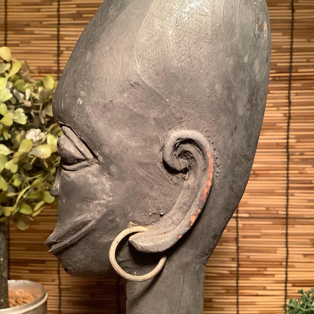 16世紀・エチオピア少数民族「魔除礼拝木彫像」除霊・精霊・生霊・アミニズム・木彫