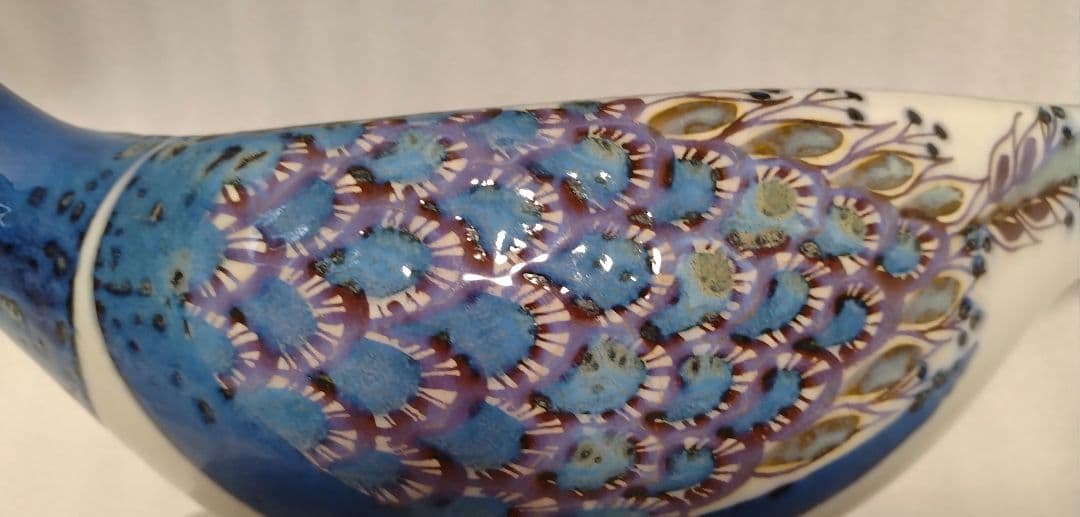 ロイヤルコペンハーゲン 孔雀 鳥 陶器 ボウル 小物入れ お菓子入れ 置き物