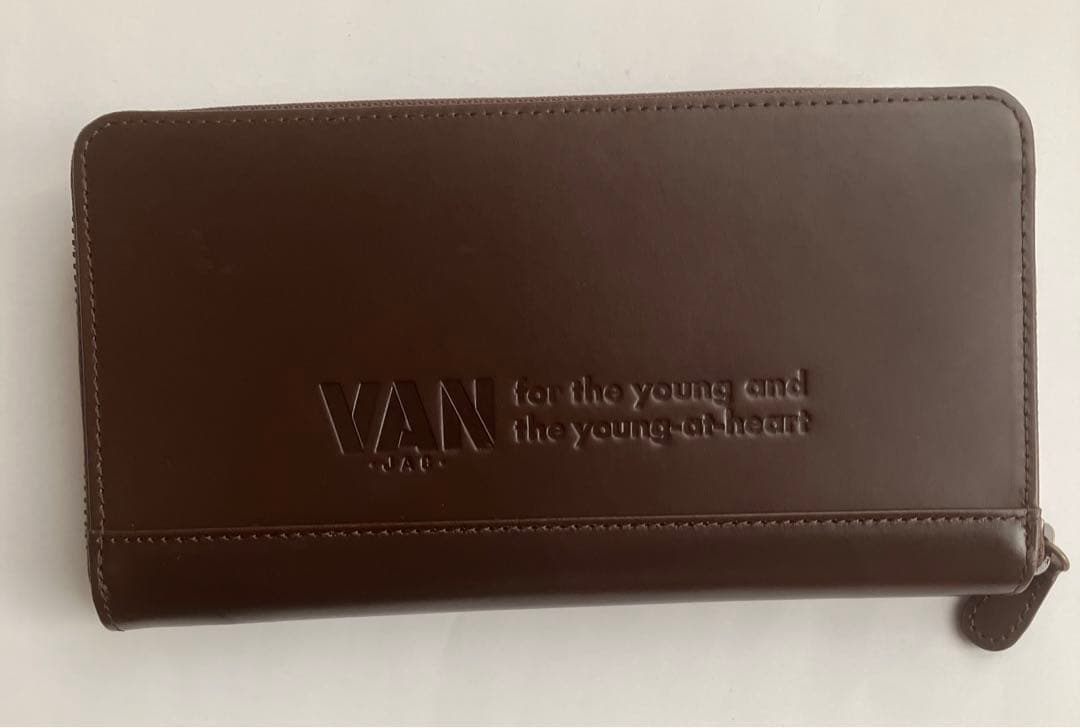 【新品】VANJAC　ヴァンヂャケット メルトン x レザー 長財布　緑