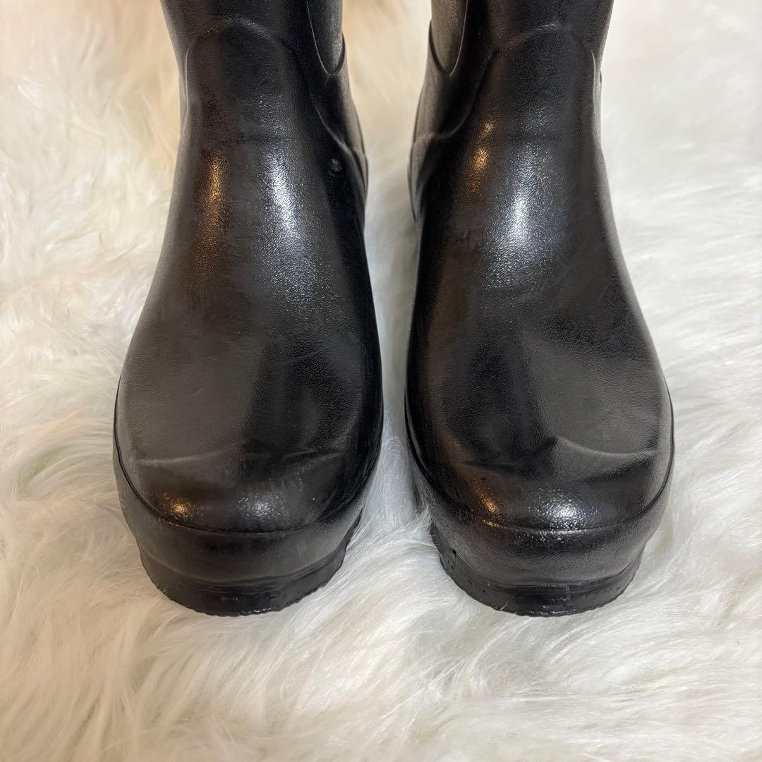 HUNTER 希少モデル ブラック カーキ 長靴 39(25cm) 雪 防水 雨