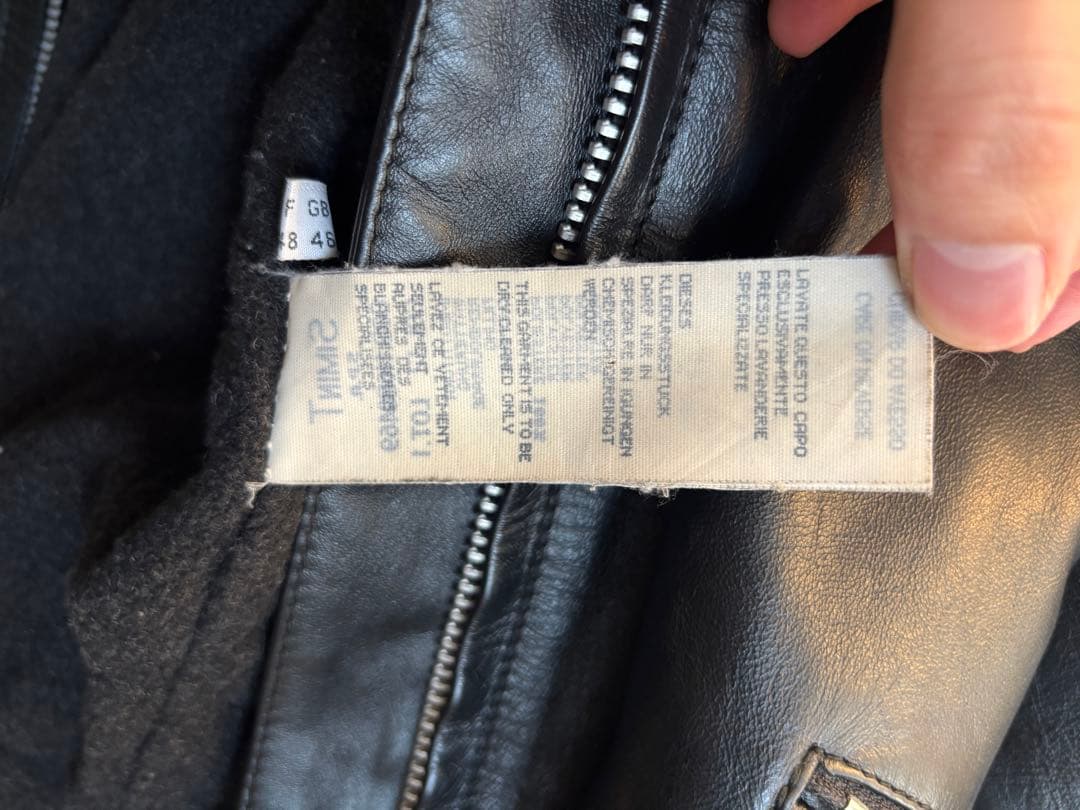 ジャケット・アウター Armani jeans leather jacket