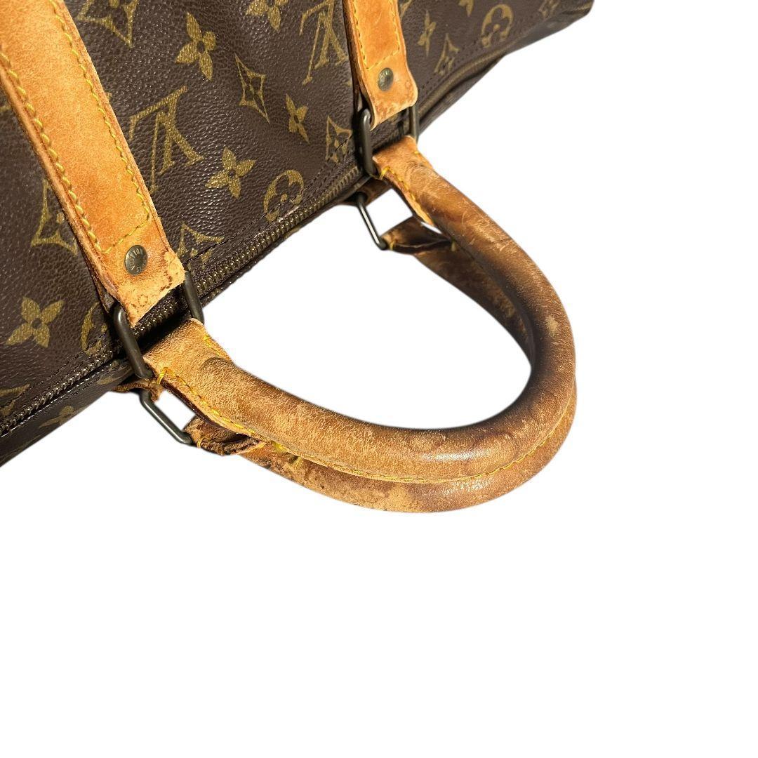 【鑑定済】ルイヴィトン　モノグラム　キーポル50　ボストンバッグ　茶色　ブラウン