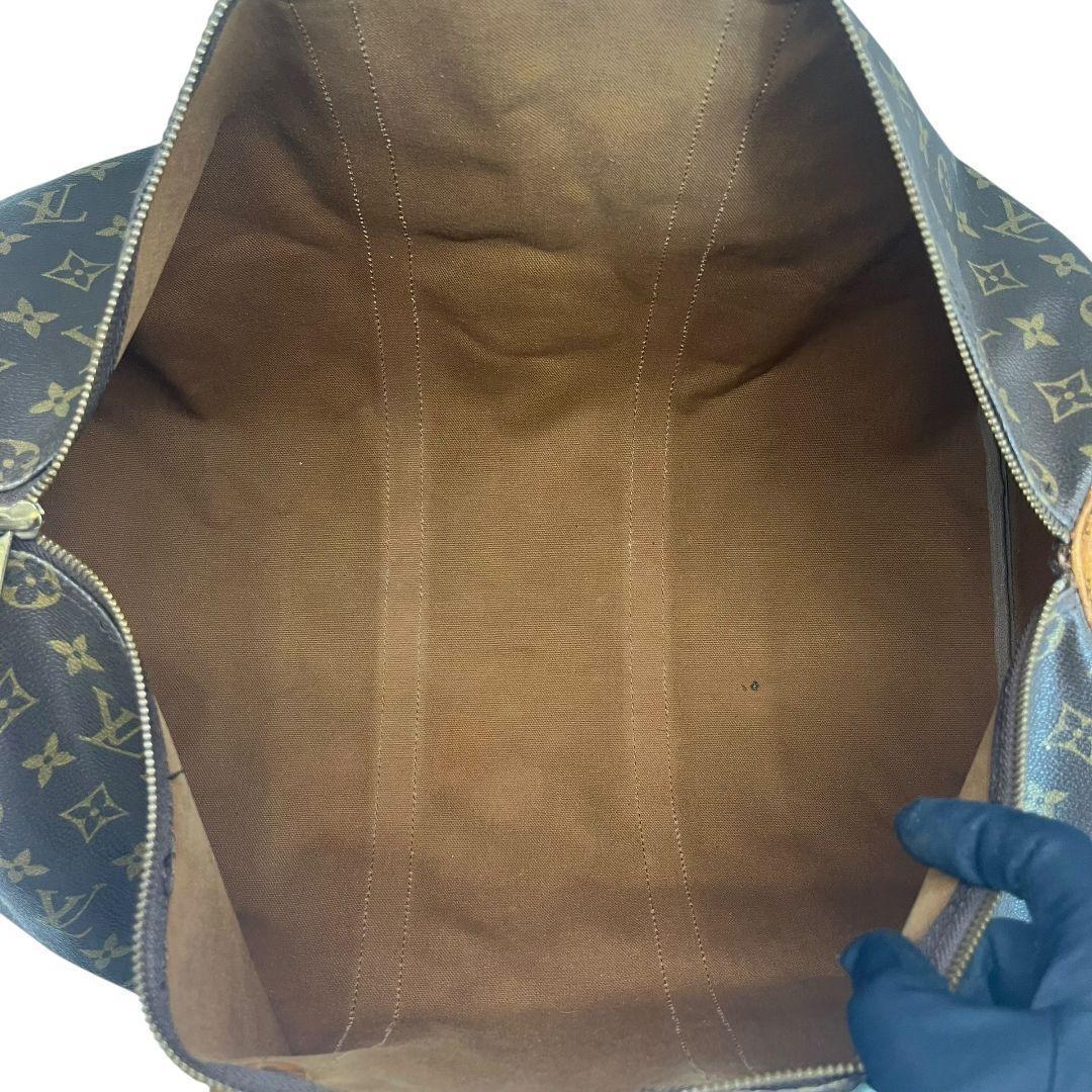 【鑑定済】ルイヴィトン　モノグラム　キーポル50　ボストンバッグ　茶色　ブラウン