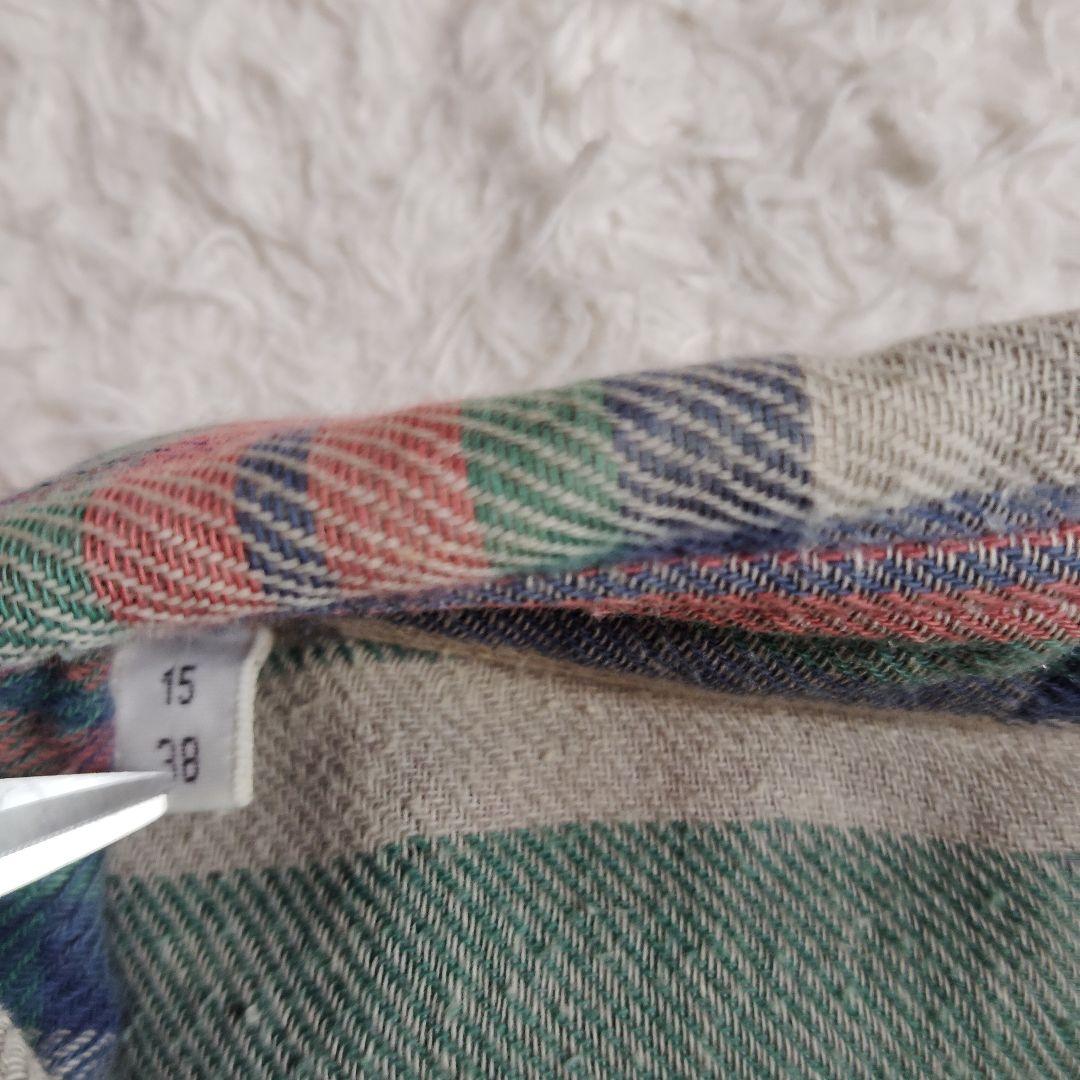 バルマンオム フランネル　ウエスタン シャツ 38 Balmain Homme