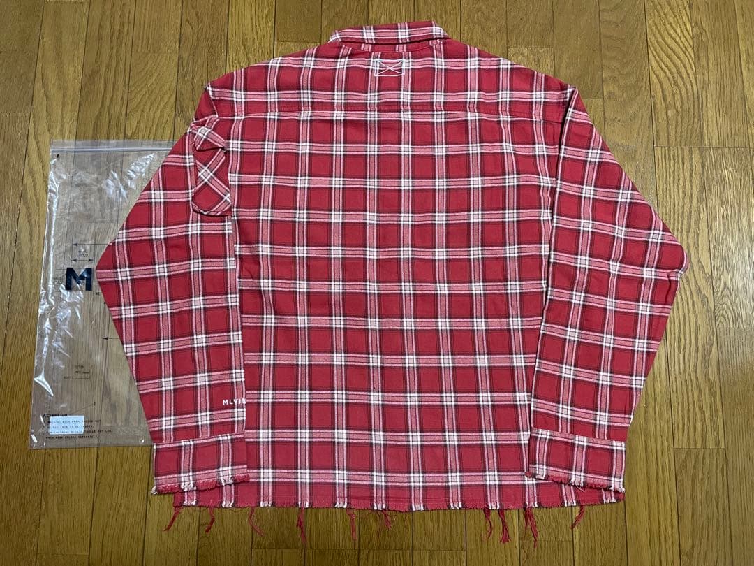 MLVINCE MILITARY CHECK SHIRTS RED YZERR着