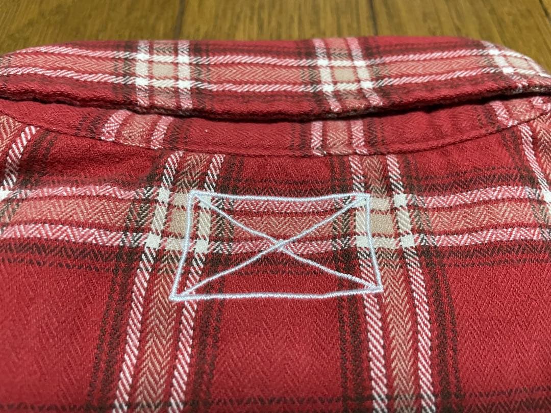 MLVINCE MILITARY CHECK SHIRTS RED YZERR着