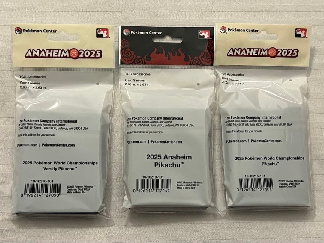 【現地限定】 スリーブ 3種 コンプセット WCS 2025 デッキシールド