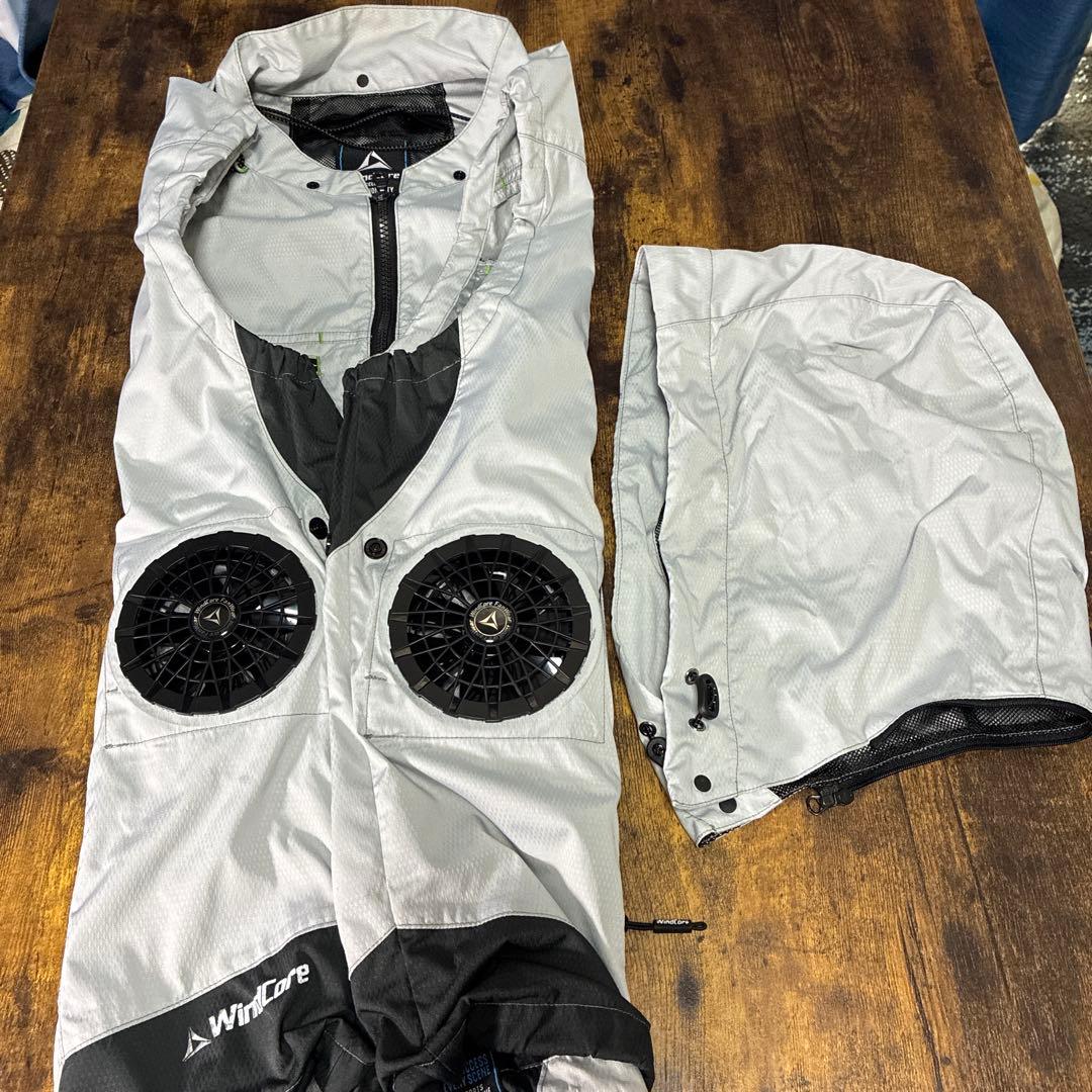 WindCore 空調服 グレー ファン付き