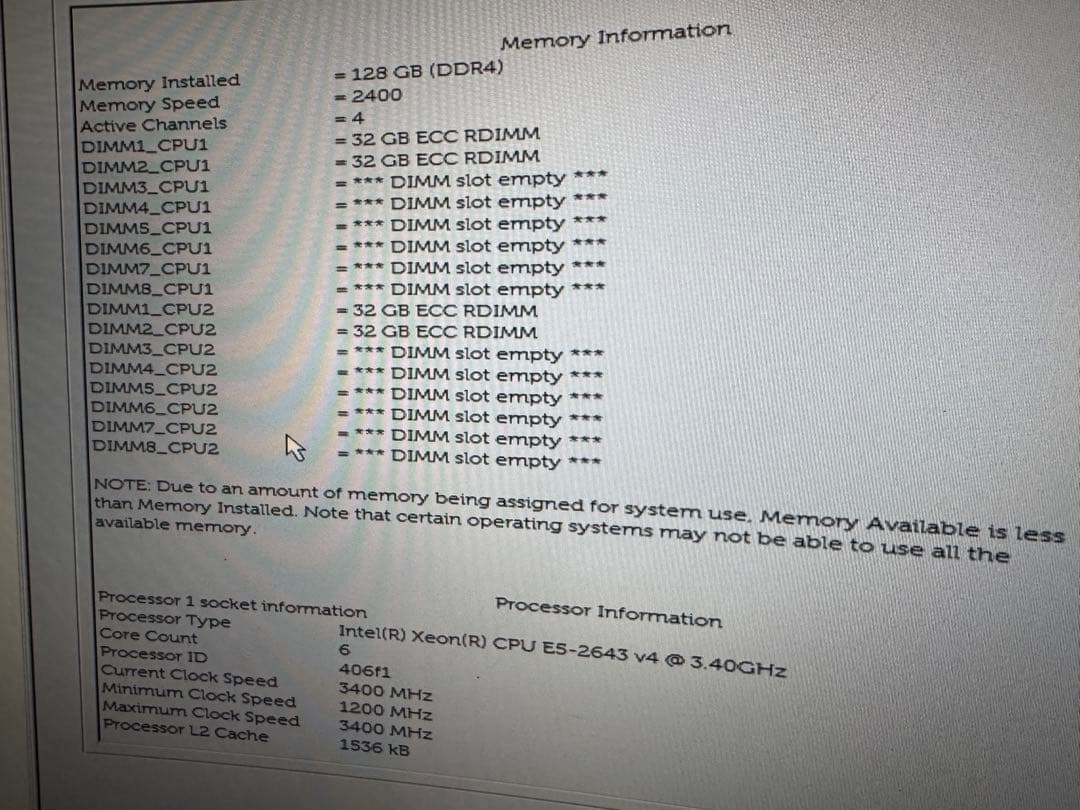 ②SK hynix DDR4 32GB4枚 PC4-2400T-RB1-11