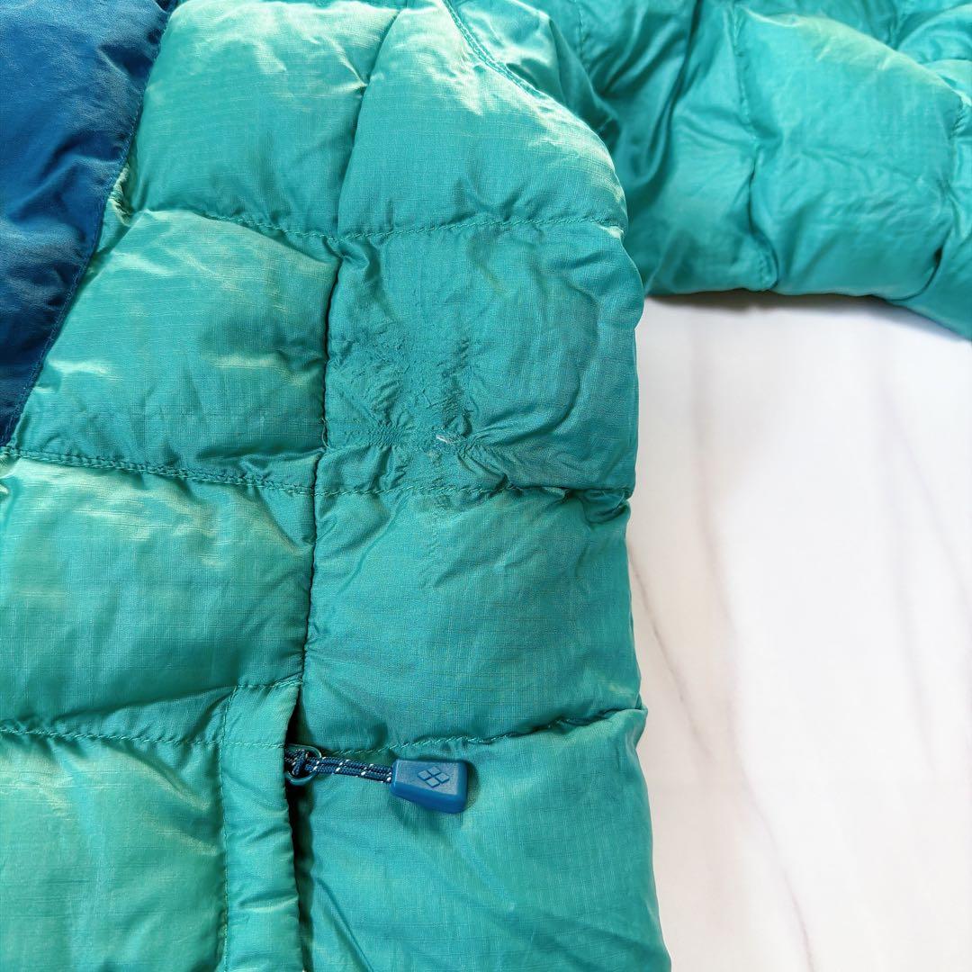 モンベル コロラドパーカ リバーシブル ブルー×グリーン レディースXLサイズ