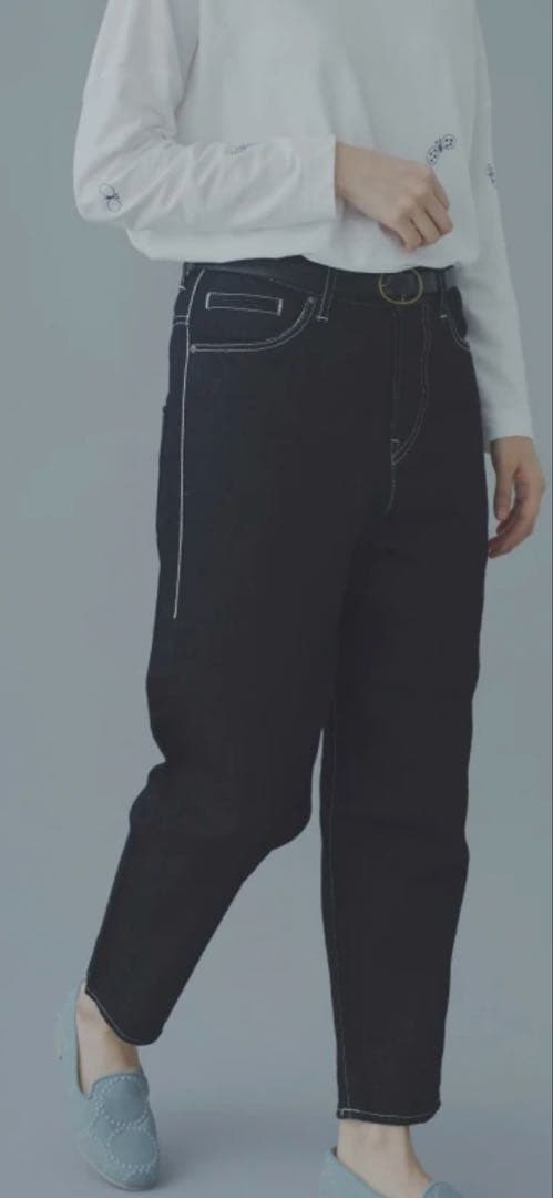 ミナペルホネン always テーパードデニム　40