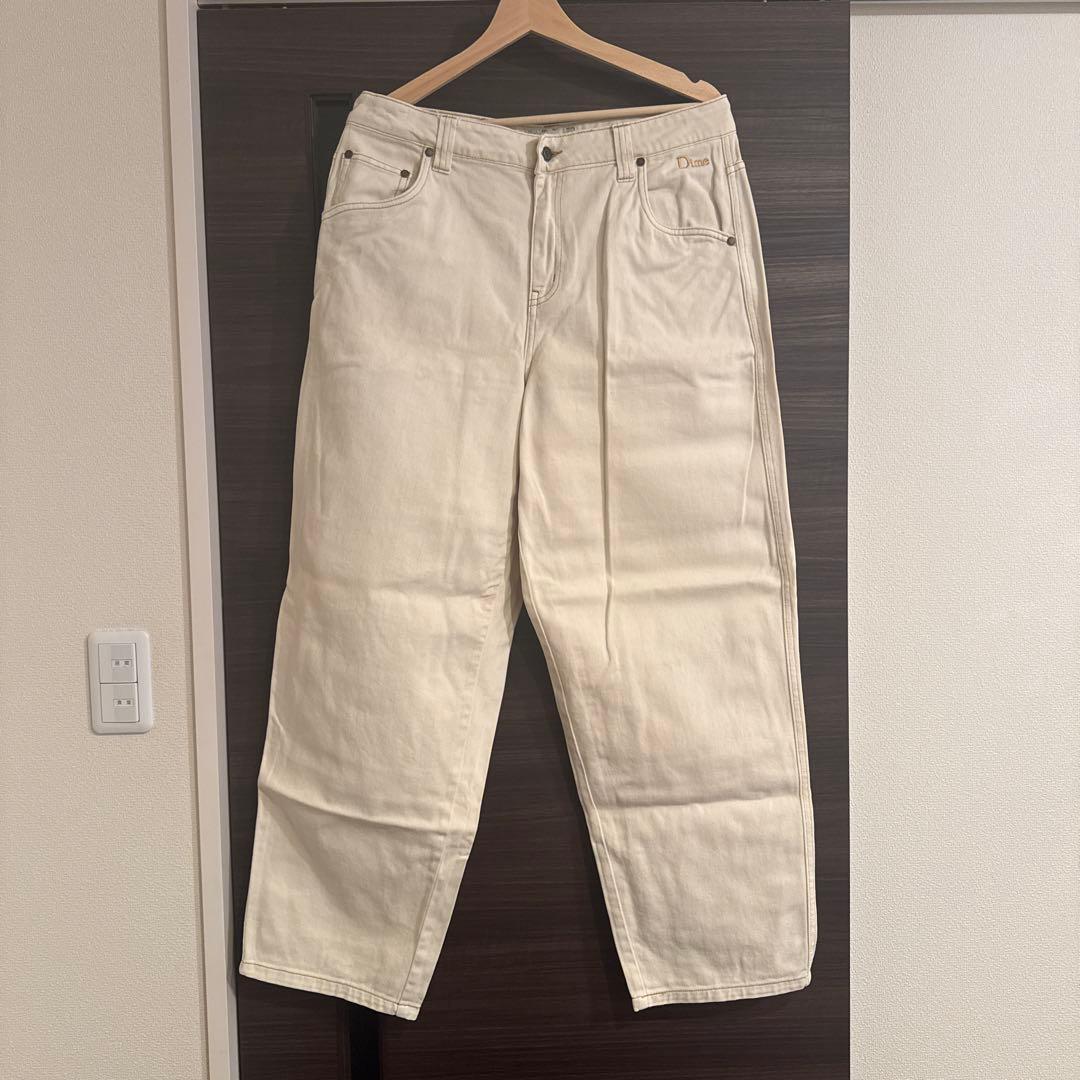 Dime バギーデニム ホワイト