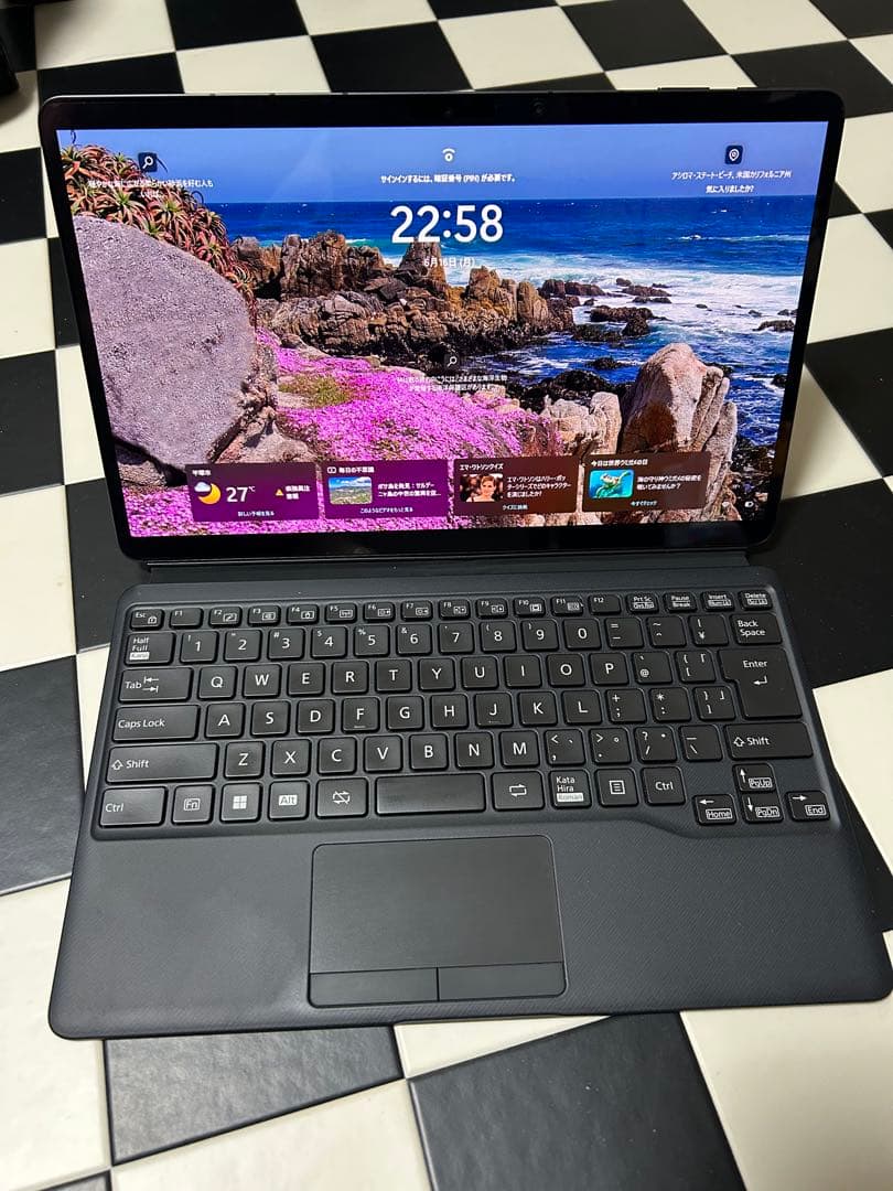 FMV LOOX FMVL 75 GB 本体&キーボード&ペン 3点セット