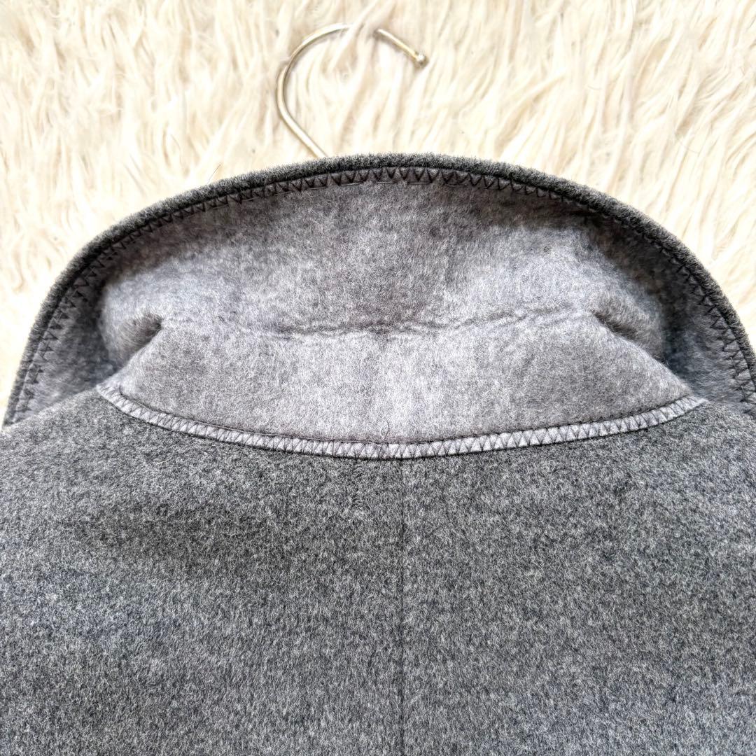 ✨美品✨ マックスマーラ 銀タグ チェスターコート　バージンウール 裏地ロゴ　L