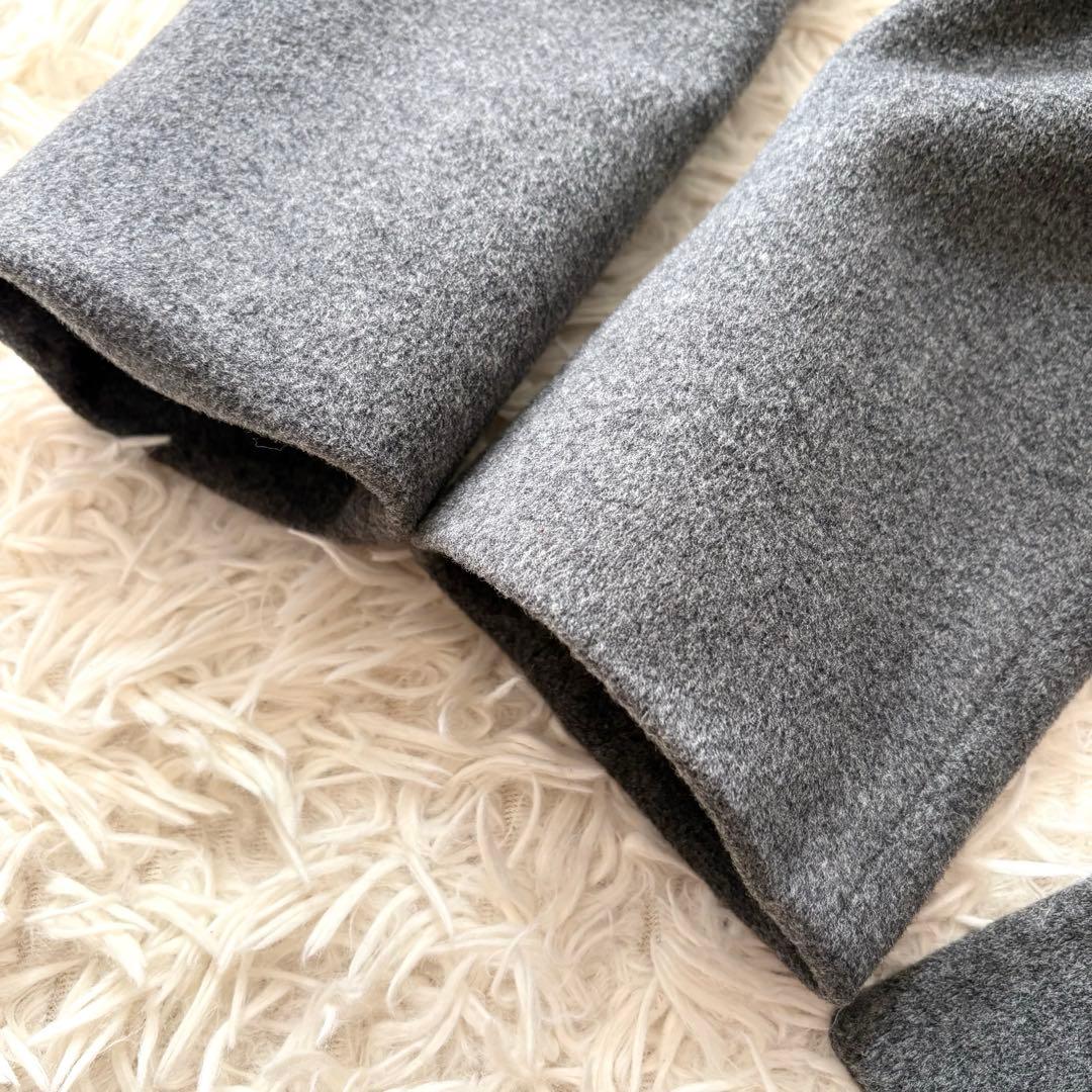 ✨美品✨ マックスマーラ 銀タグ チェスターコート　バージンウール 裏地ロゴ　L