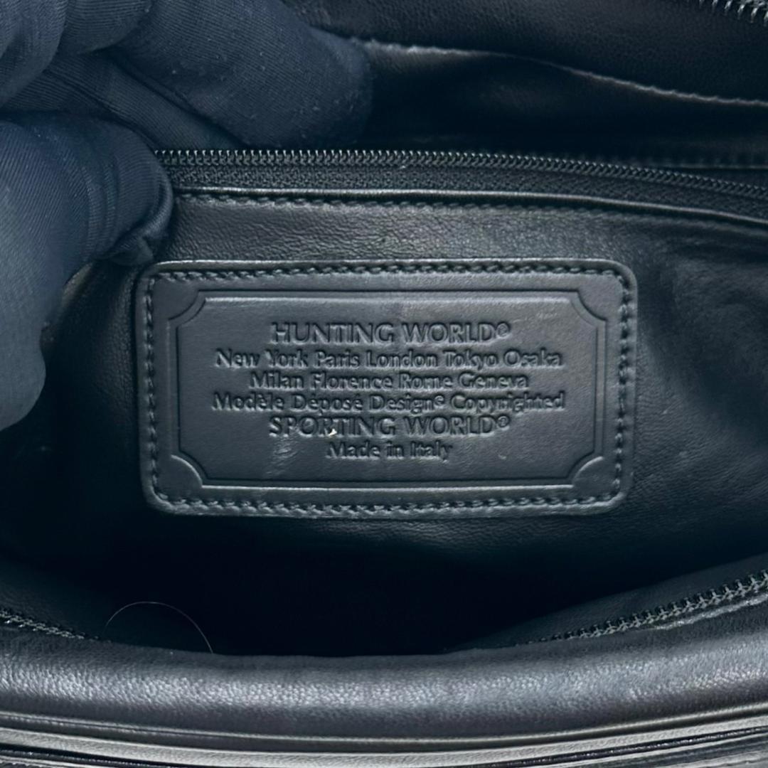 HUNTING WORLD キャリーオール オールレザー メッセンジャーバッグ