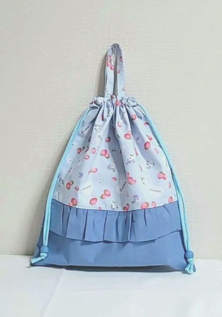 ハニーベア－様☆専用追加あり66.入園入学セット　女の子　イチゴ　水色