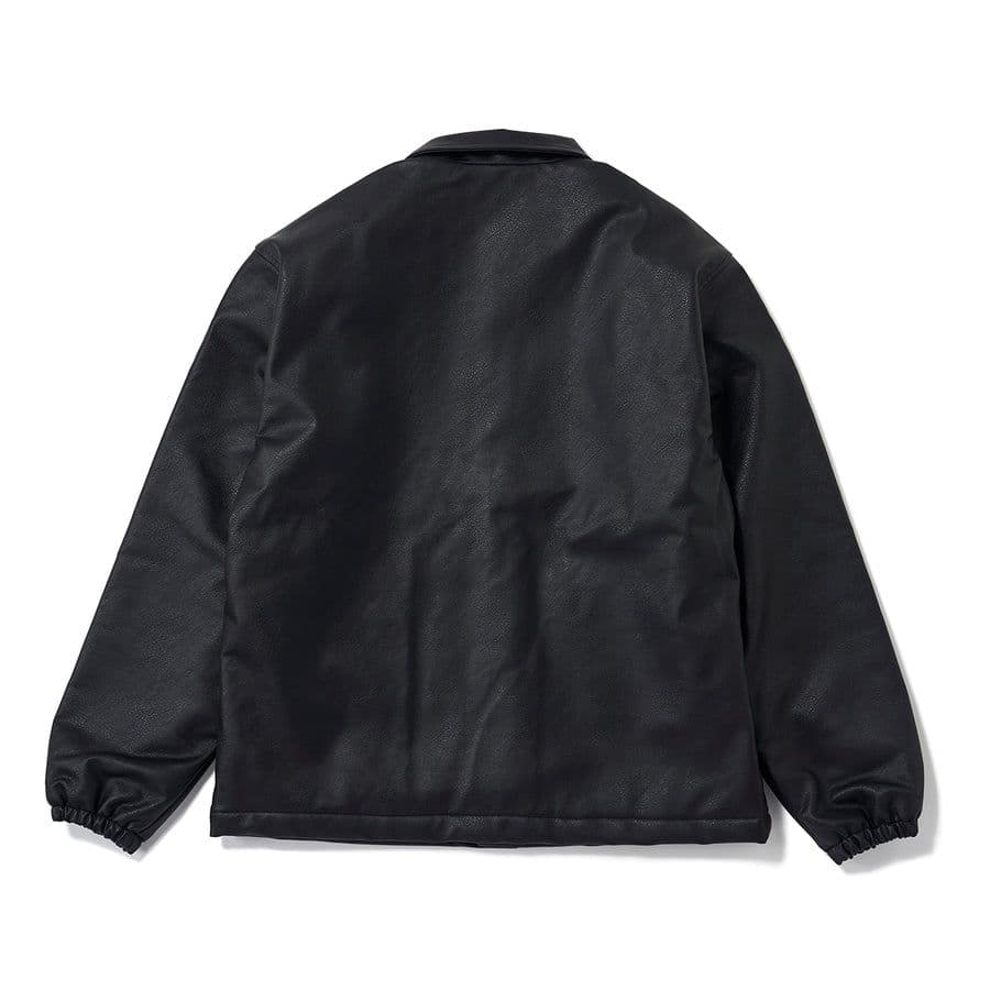 М　完売品　ROLLER FAKE LEATHER COACH JACKET