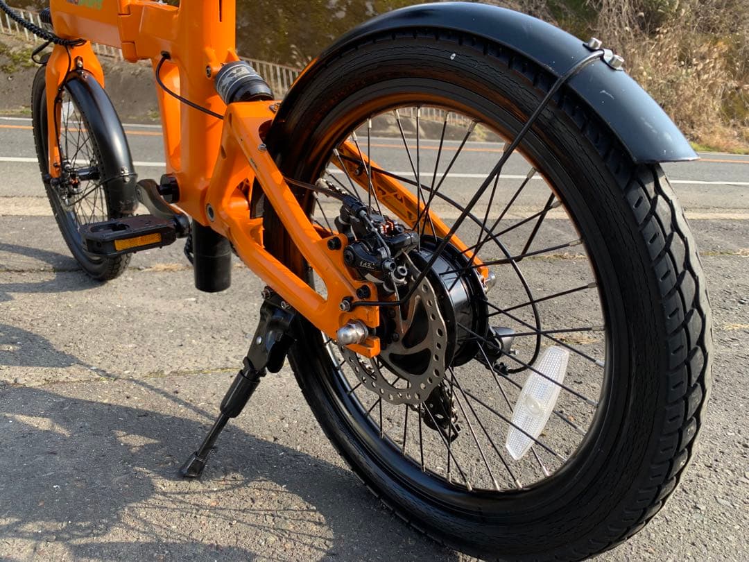 【動作確認済】送料無料 NAICIディスク式折りたたみ電動自転車 SPORTS