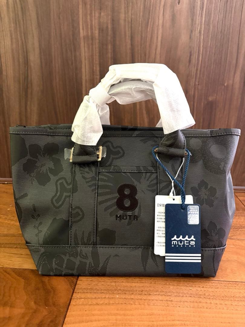 新品未使用MUTA トートバッグ 8 グレー 花柄