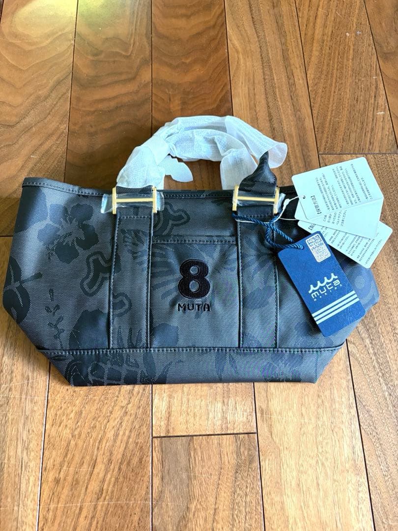 新品未使用MUTA トートバッグ 8 グレー 花柄