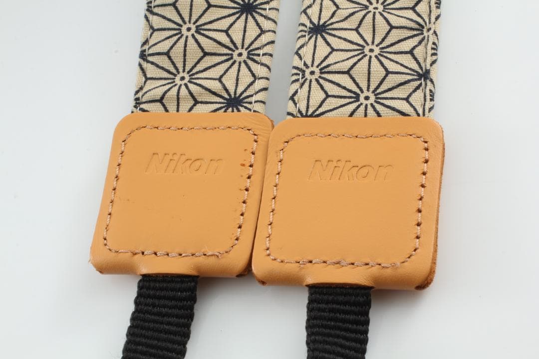 Nikon ニコン オリジナルストラップ 麻の葉 和柄 和風 希少品 紺色 藍色