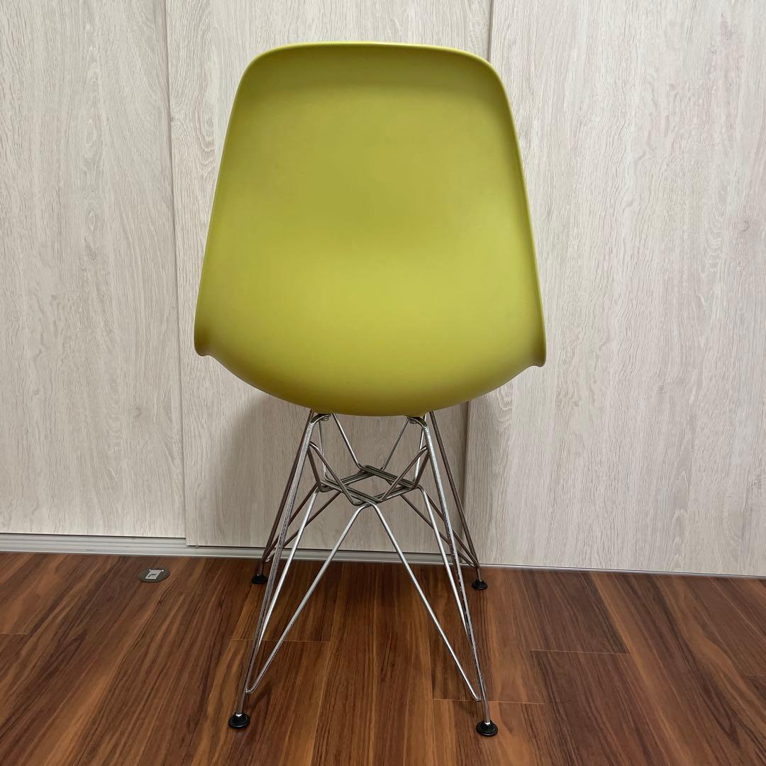 イームズ　プラスチック　シェルサイドチェア　ライムグリーン
