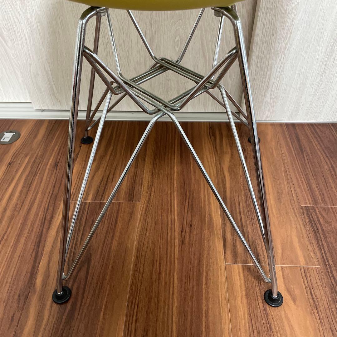 イームズ　プラスチック　シェルサイドチェア　ライムグリーン