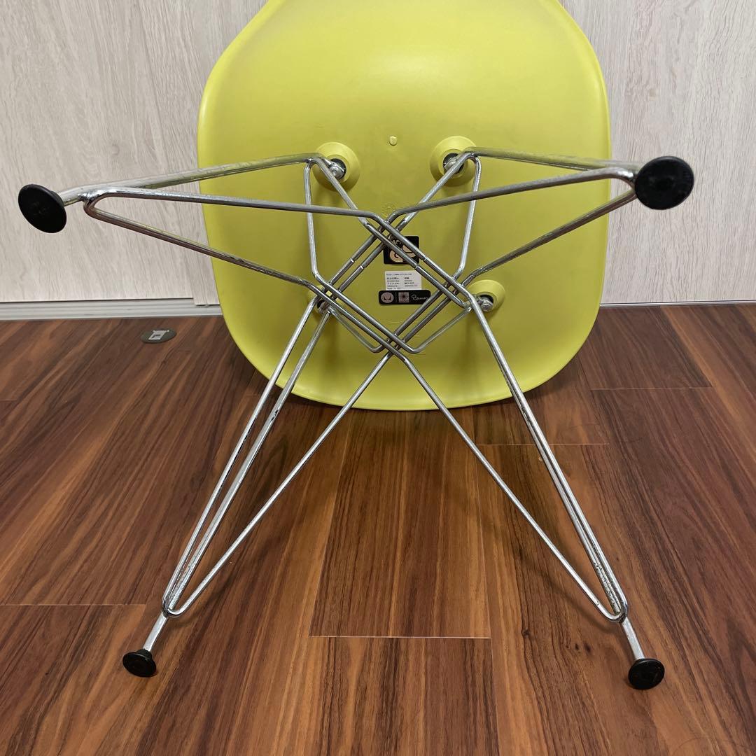 イームズ　プラスチック　シェルサイドチェア　ライムグリーン