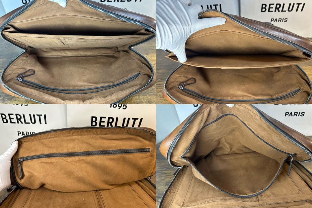 極美品　オルガ期 Berluti アンジュール ヴェネチアレザー ブリーフケース