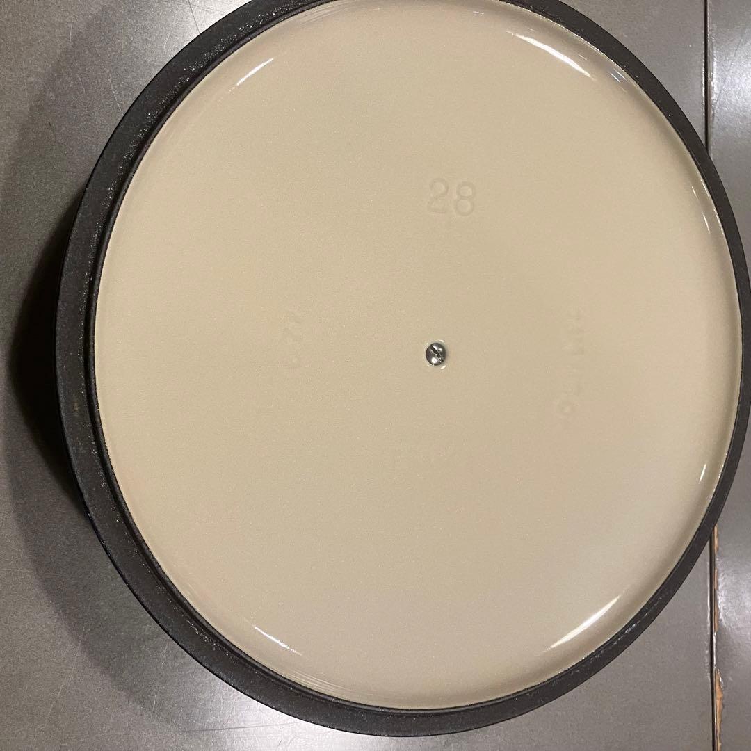 LE CREUSET ル・クルーゼ　ココットロンド 28cm ブルー箱　説明書付