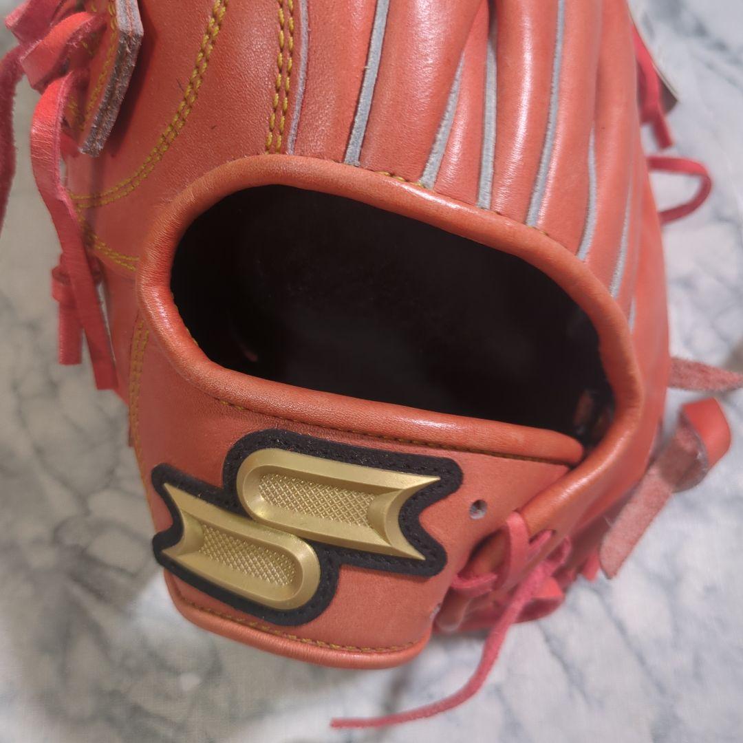 【未使用・タグ付き】プロエッジ 硬式グローブ 外野手　左投げ オレンジ