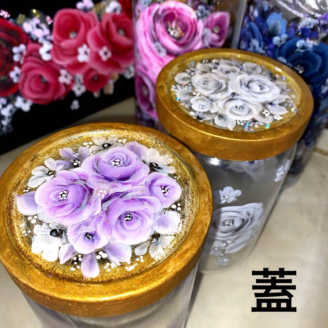 確認画面　薔薇　手描き　トールペイント