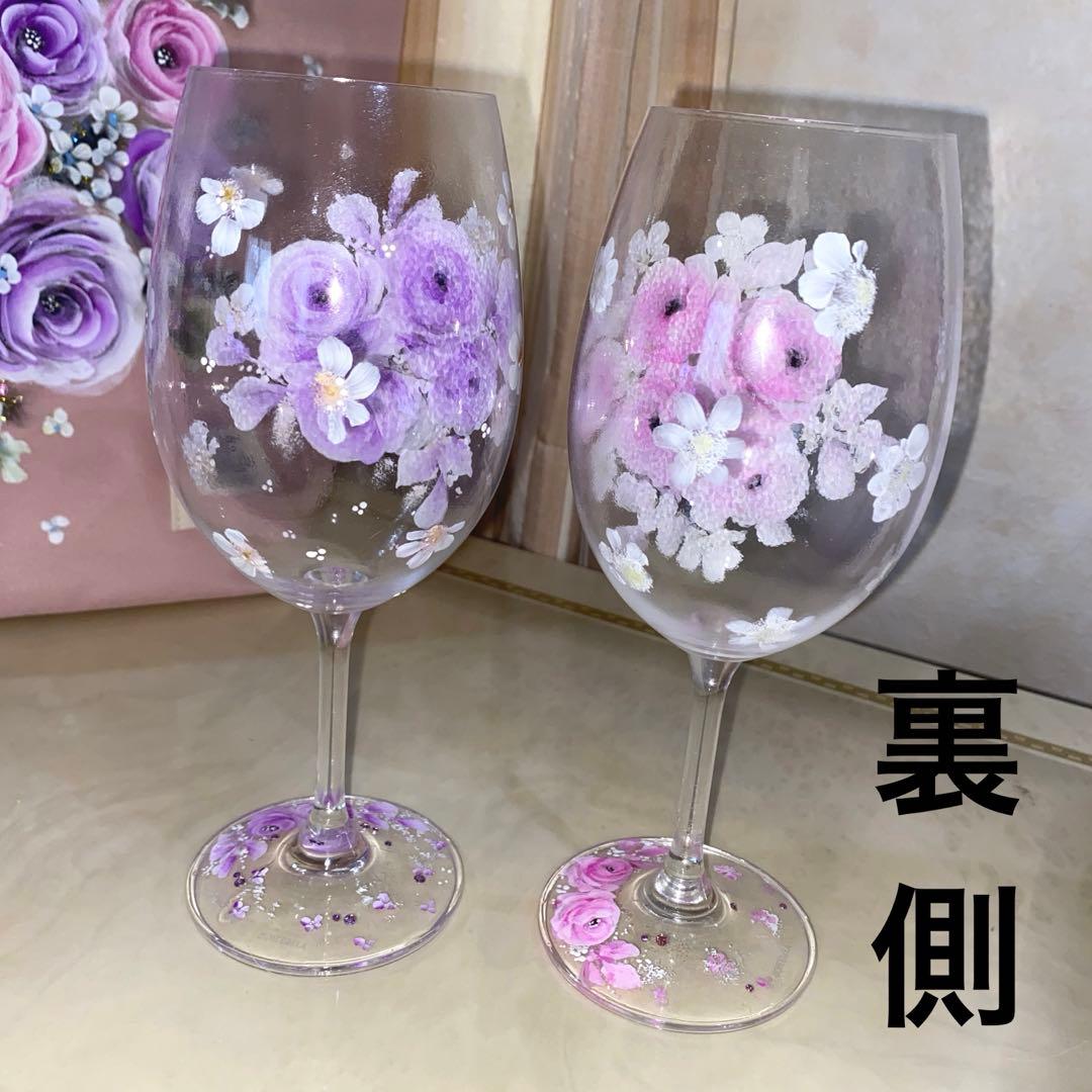 確認画面　薔薇　手描き　トールペイント