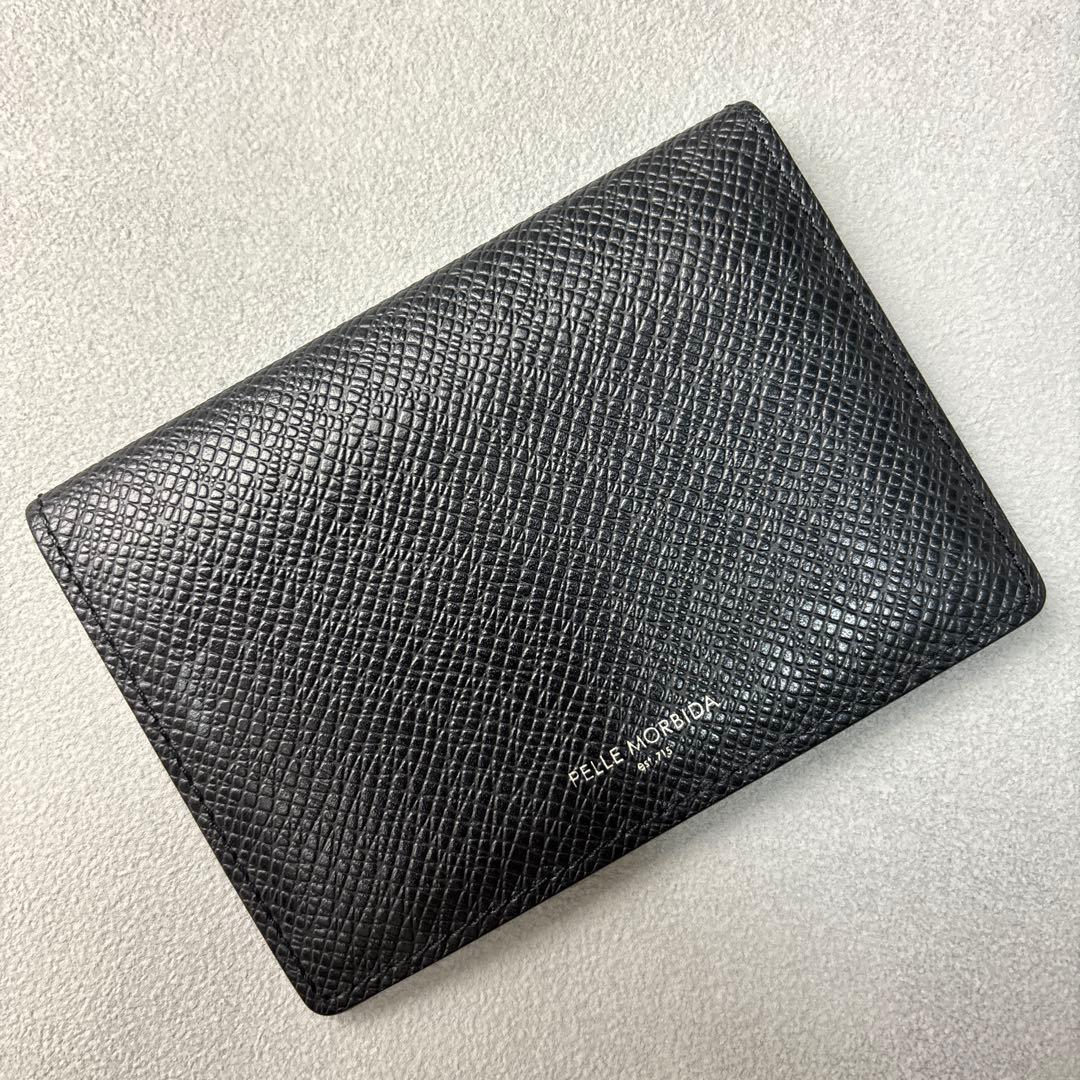 美品✨ペッレモルビダ カードケース 名刺入れ サフィアーノレザー 黒