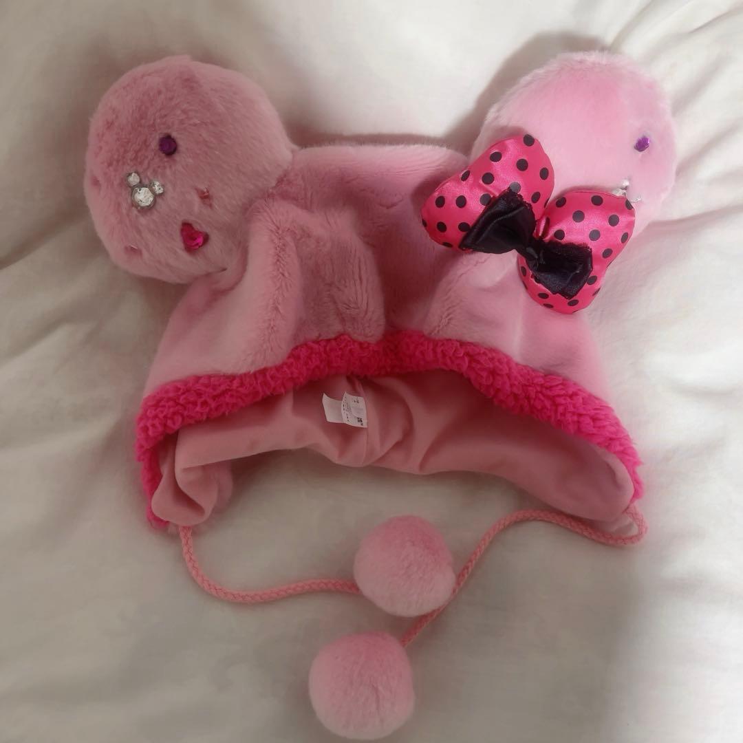 ディズニー ファンキャップ ミニー ピンク