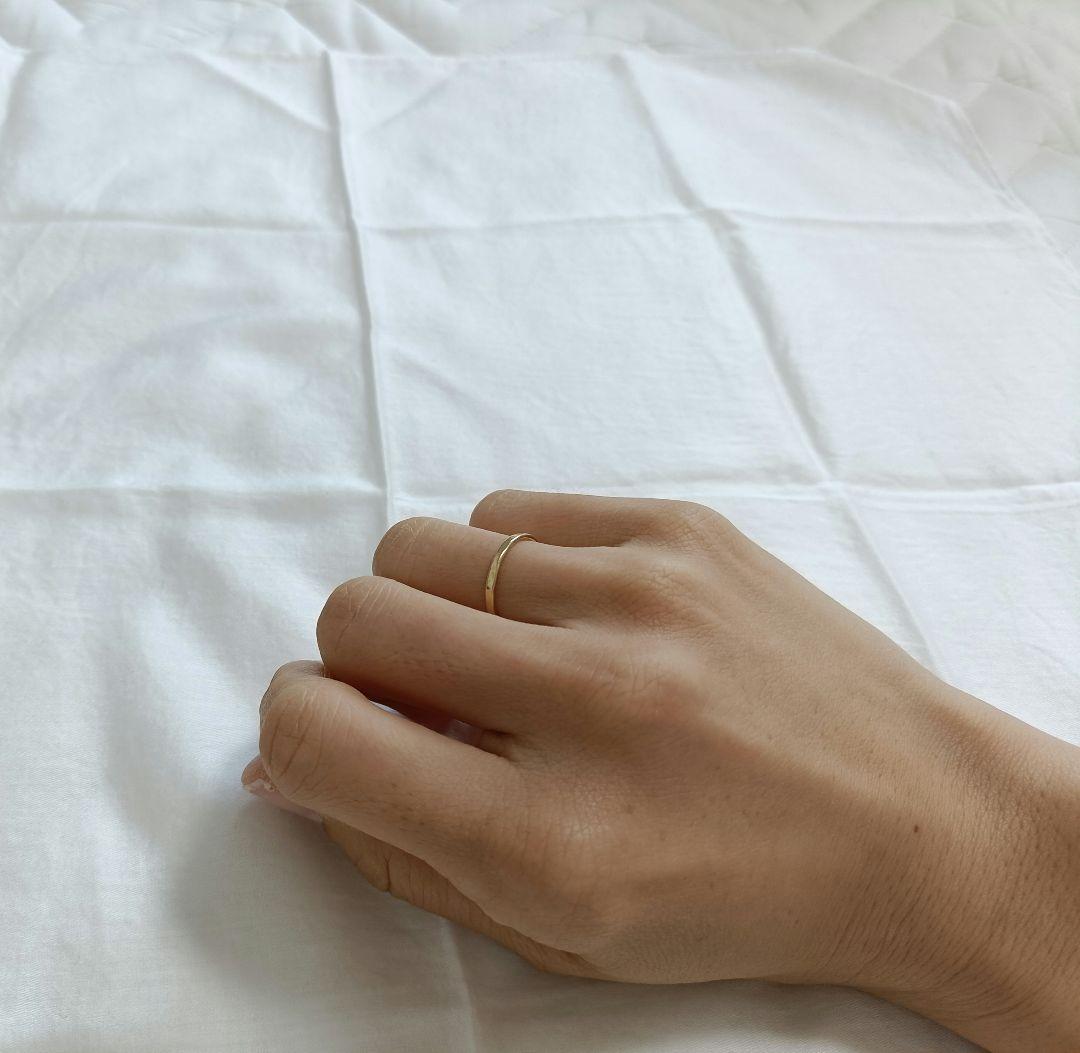 hirondelle イロンデール ゴールド ウェーブリング　K18