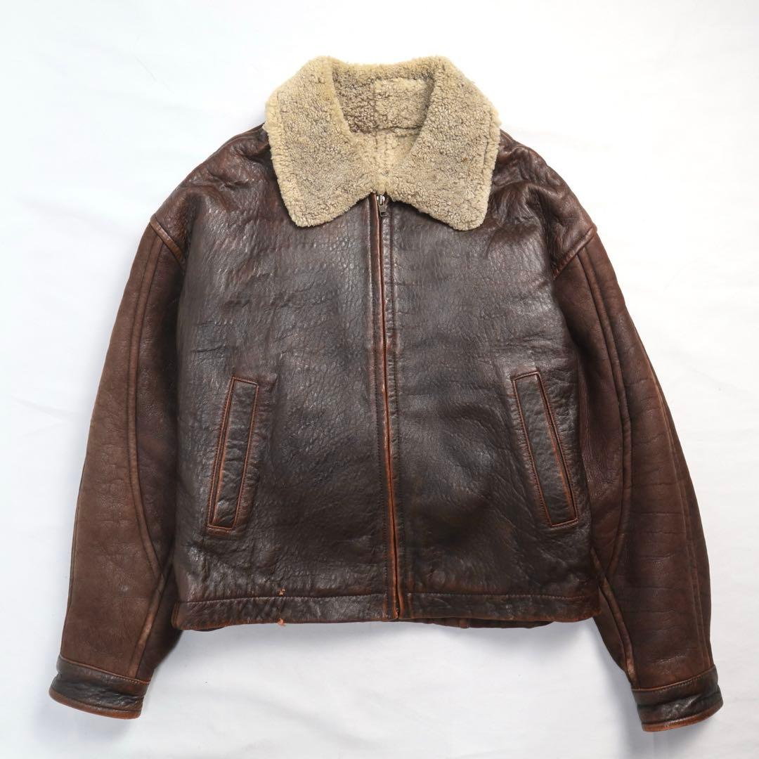 Vintage archive リアル ムートン 短丈 B3 フライトジャケット