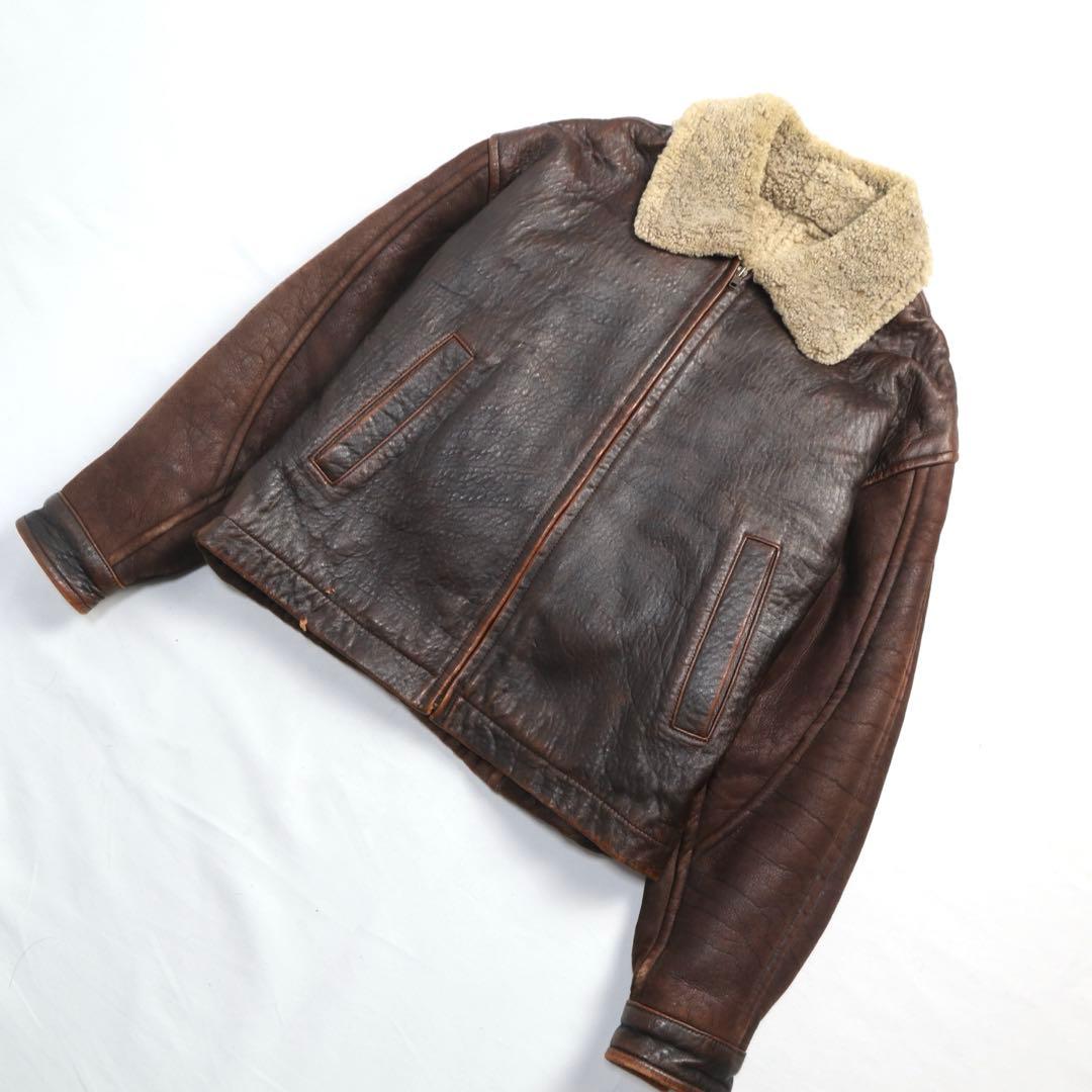 Vintage archive リアル ムートン 短丈 B3 フライトジャケット