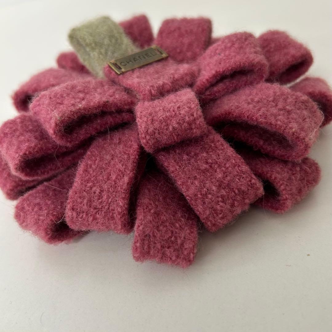 CHANEL シャネル ブローチ コサージュ フラワー ツイード