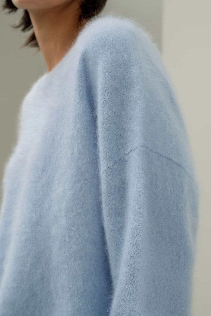 【新品タグ付】LILY SILK クラシック ラウンドネック カシミア セーター