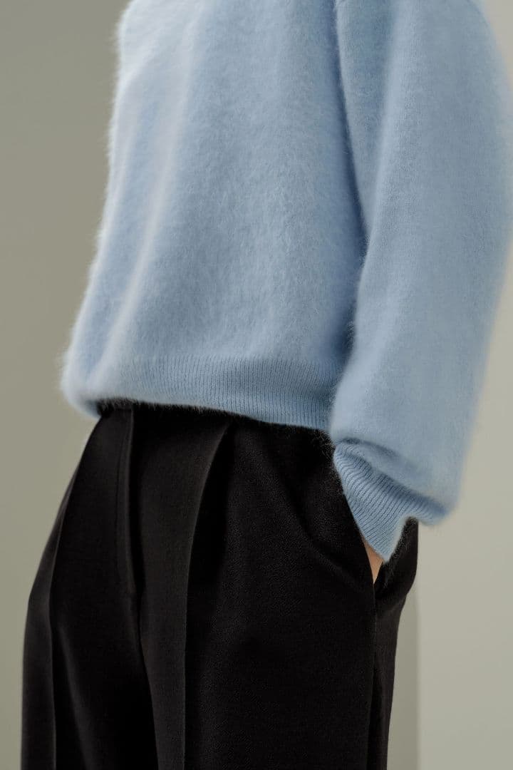 【新品タグ付】LILY SILK クラシック ラウンドネック カシミア セーター