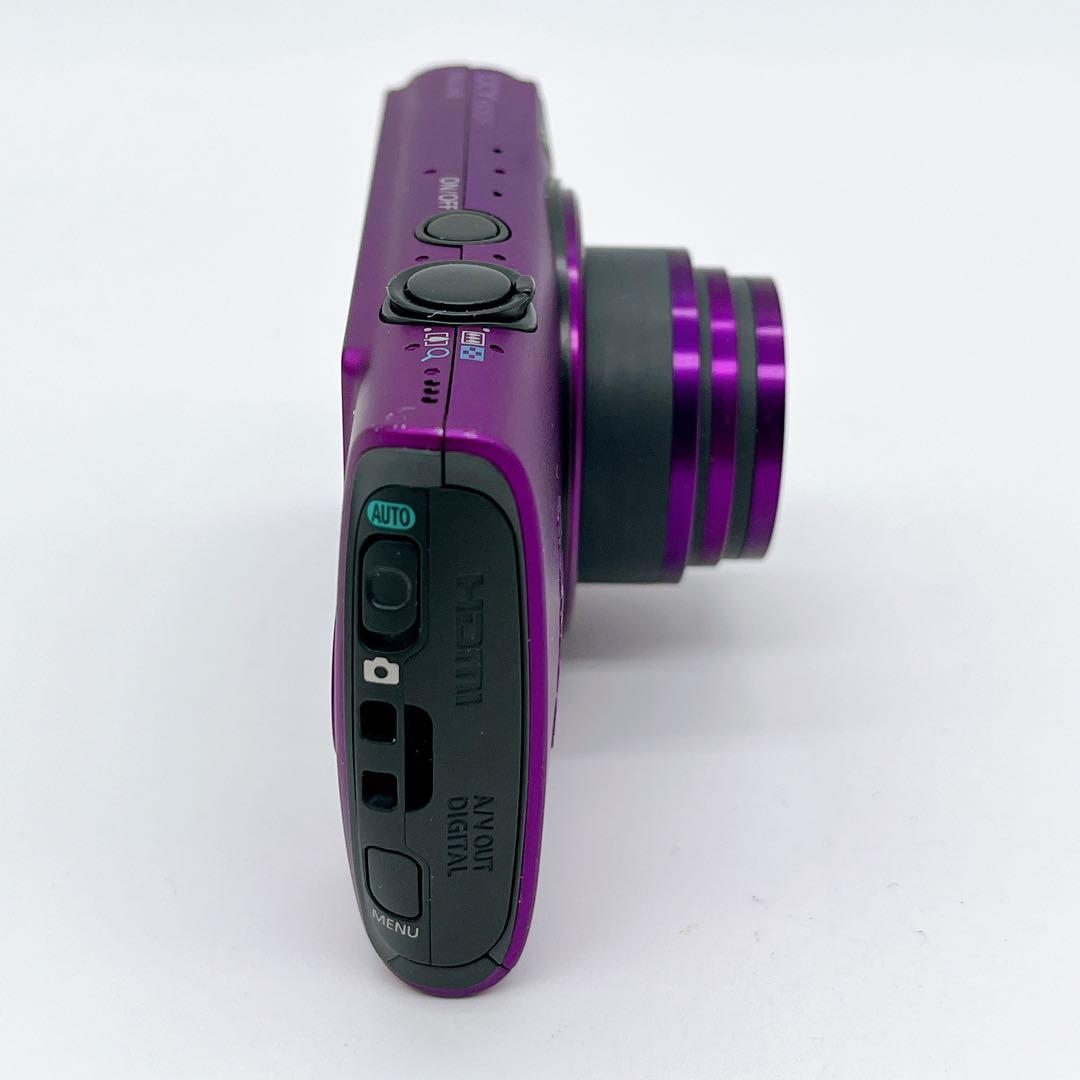 【美品】Canon IXY 600F パープル 専用ケース オールド コンデジ