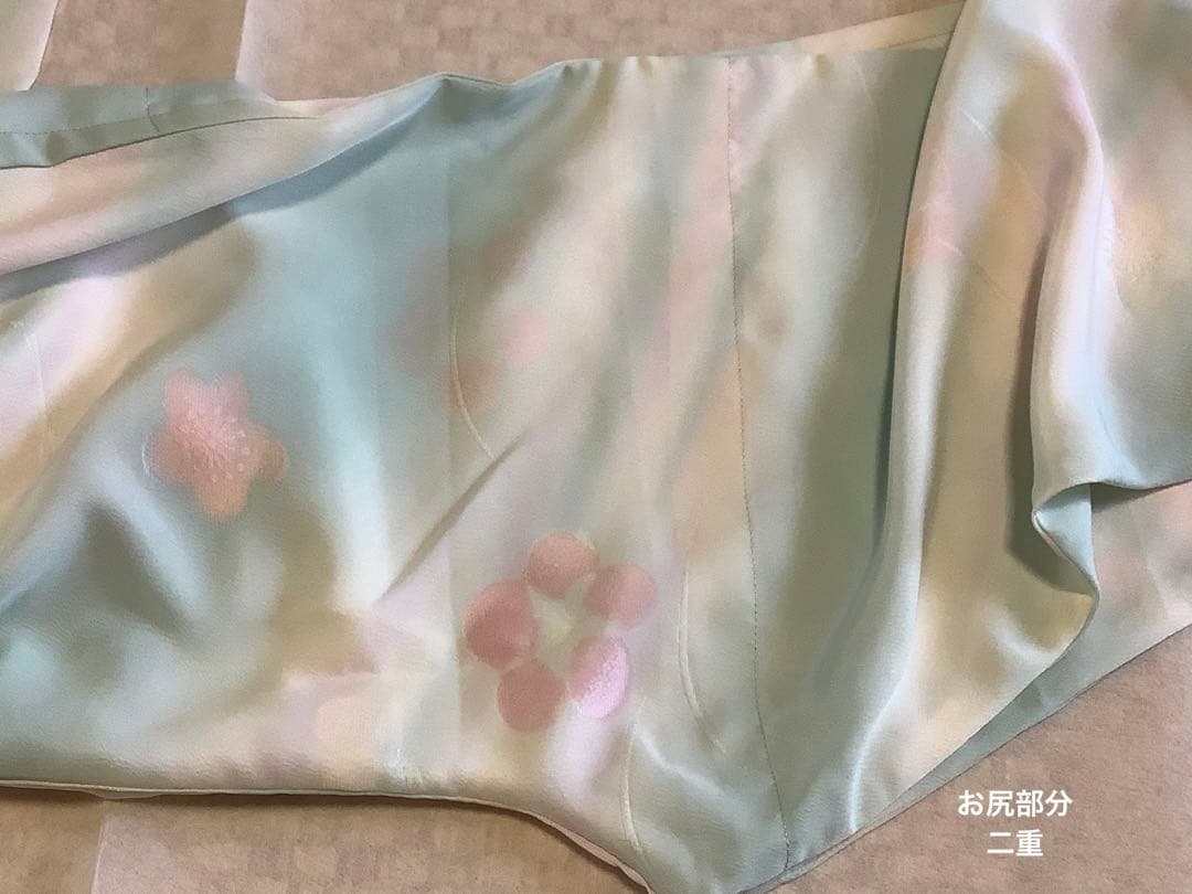 長襦袢反物から仕立てたシルクパジャマ　⑰