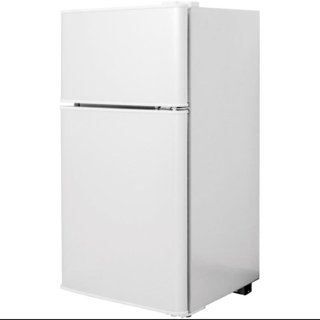 小型冷蔵庫 60L 2ドア 白 ホワイト コンパクト 省エネ／◯